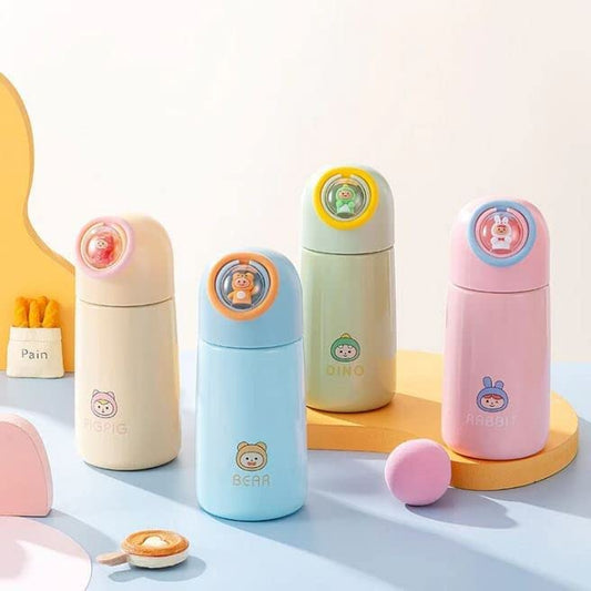 Cute Animal Vacuum Thermos Bottle – Hot & Cold Flask for Kids & Adults