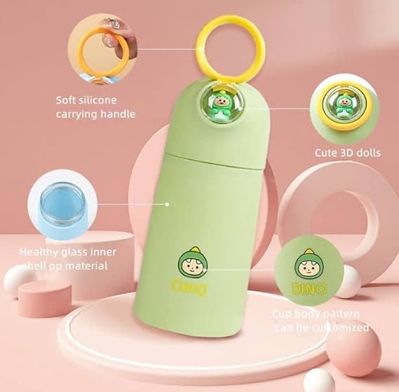 Cute Animal Vacuum Thermos Bottle – Hot & Cold Flask for Kids & Adults