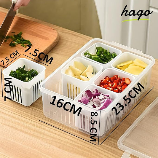Fridge Storage Boxes Freezer Storage Containers (1000 ml)