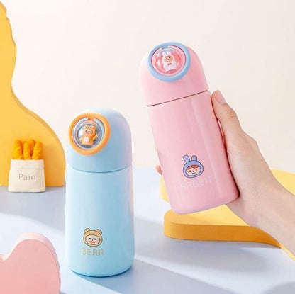 Cute Animal Vacuum Thermos Bottle – Hot & Cold Flask for Kids & Adults