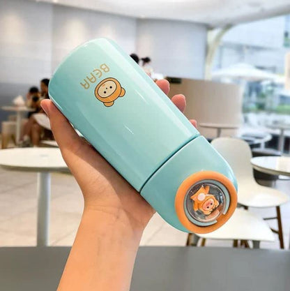 Cute Animal Vacuum Thermos Bottle – Hot & Cold Flask for Kids & Adults