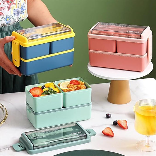 Fablue Triple Compartment Lunch Box (1.5L)