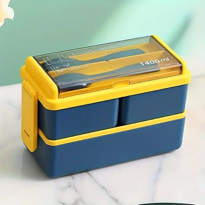 Fablue Triple Compartment Lunch Box (1.5L)