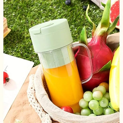 Portable Rechargeable Juicer Blender with Built-in Straw & Glass Cup | Travel Smoothie & Juice Maker