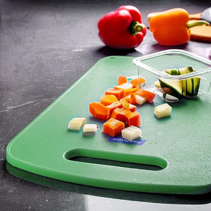 High quality Frenchware Plastic Cutting-Chopping Board with Handle 100% Food Safe, BPA-Free