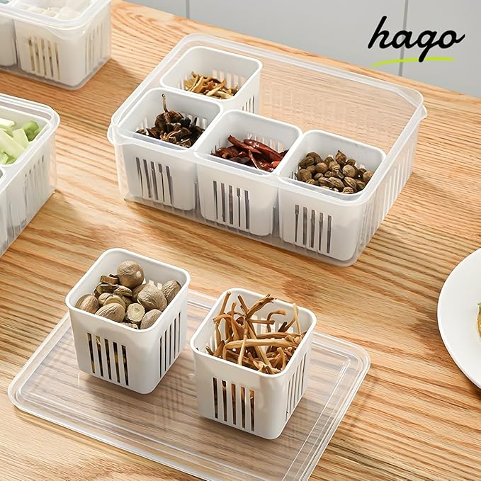 Fridge Storage Boxes Freezer Storage Containers (1000 ml)