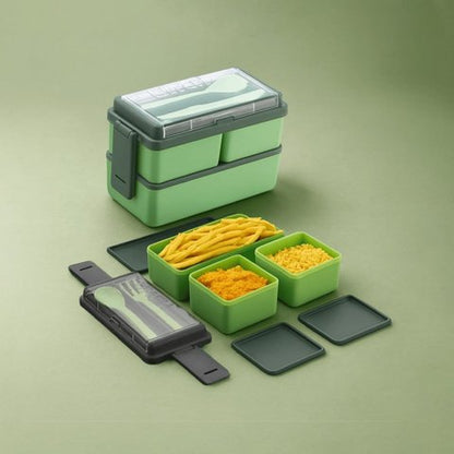 Fablue Triple Compartment Lunch Box (1.5L)