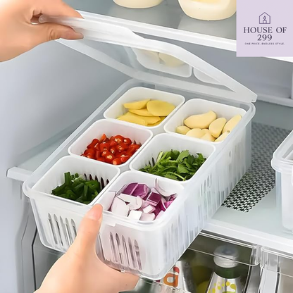 Fridge Storage Boxes Freezer Storage Containers (1000 ml)